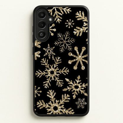 Gold Snowflake Pattern  -  Phone Case for Galaxy A34