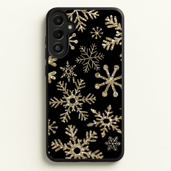 Gold Snowflake Pattern  -  Phone Case for Galaxy A34