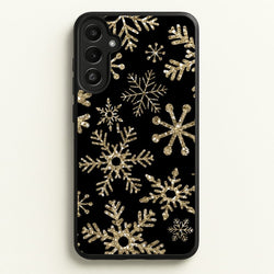 Gold Snowflake Pattern  -  Phone Case for Galaxy A36