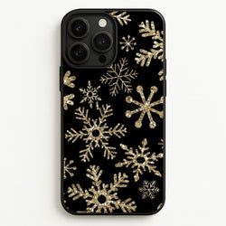 Gold Snowflake Pattern  -  Phone Case for iPhone 13 Pro Max