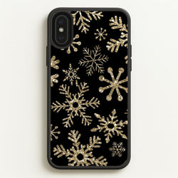 Gold Snowflake Pattern  -  Phone Case for iPhone XS Max