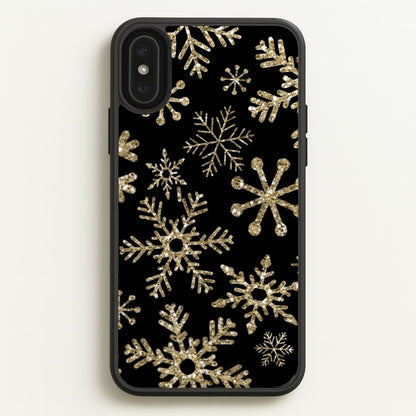 Gold Snowflake Pattern  -  Phone Case for iPhone XS Max