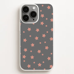 Rose Gold Star Pattern  -  Phone Case for iPhone 16 Pro Max