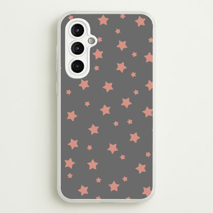 Rose Gold Star Pattern  -  Phone Case for Galaxy A14