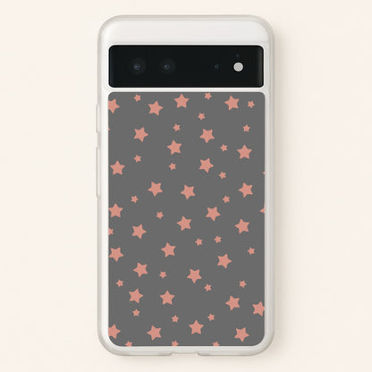 Rose Gold Star Pattern  -  Phone Case for Google Pixel 6