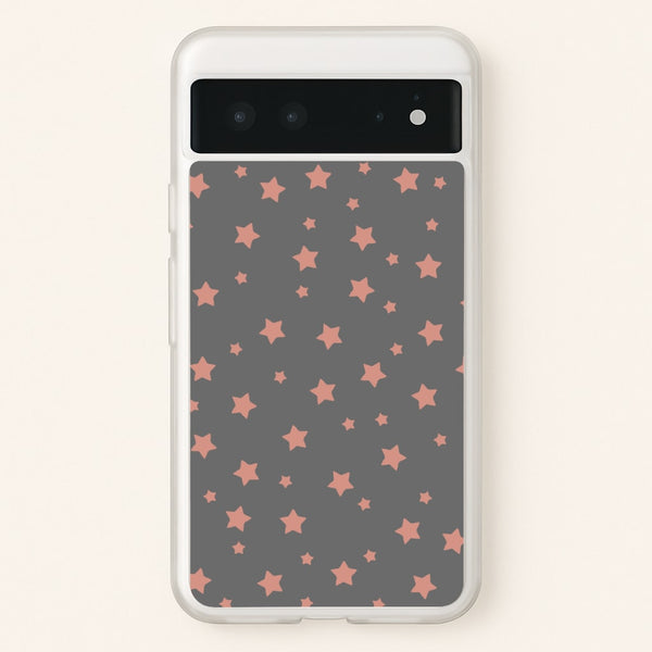 Rose Gold Star Pattern  -  Phone Case for Google Pixel 6