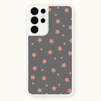 Rose Gold Star Pattern  -  Phone Case for Galaxy S21 Ultra