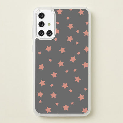 Rose Gold Star Pattern  -  Phone Case for Galaxy A71