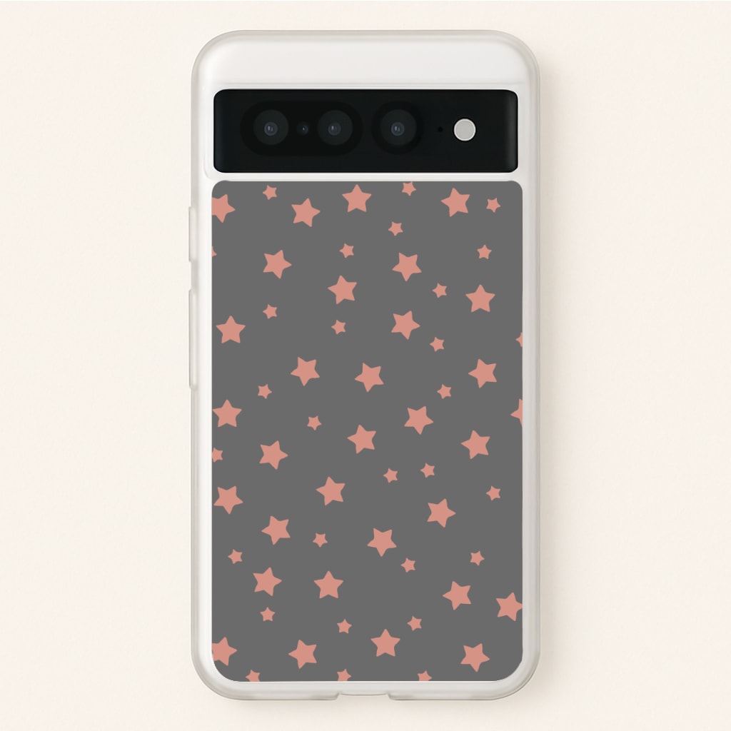 Rose Gold Star Pattern  -  Phone Case for Google Pixel 7 Pro