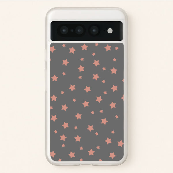 Rose Gold Star Pattern  -  Phone Case for Google Pixel 7 Pro