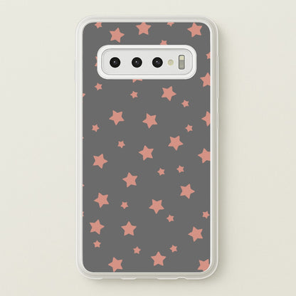 Rose Gold Star Pattern  -  Phone Case for Galaxy S10 Plus