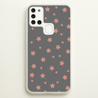 Rose Gold Star Pattern  -  Phone Case for Galaxy A21s