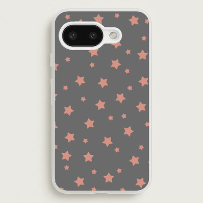 Rose Gold Star Pattern  -  Phone Case for Google Pixel 9a