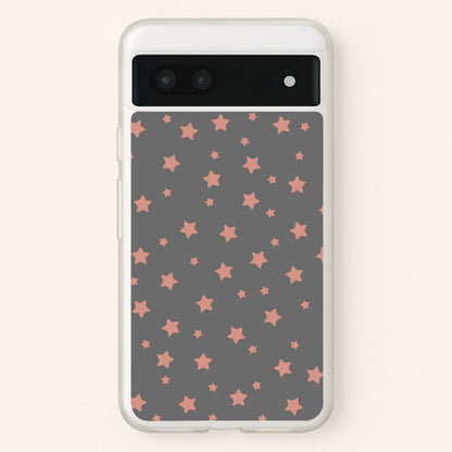 Rose Gold Star Pattern  -  Phone Case for Google Pixel 6a