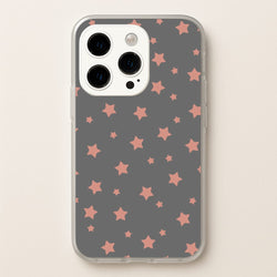 Rose Gold Star Pattern  -  Phone Case for iPhone 14 Pro