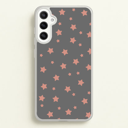 Rose Gold Star Pattern  -  Phone Case for Galaxy A34