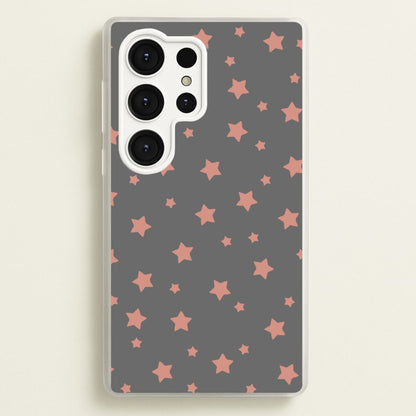 Rose Gold Star Pattern  -  Phone Case for Galaxy S25 Ultra