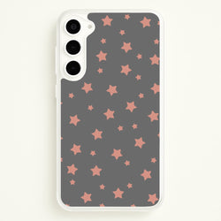 Rose Gold Star Pattern  -  Phone Case for Galaxy S23 Plus