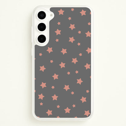 Rose Gold Star Pattern  -  Phone Case for Galaxy S23 Plus