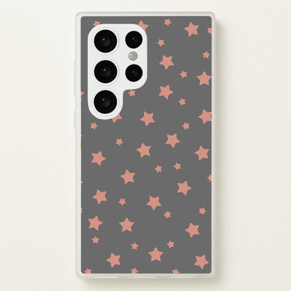 Rose Gold Star Pattern  -  Phone Case for Galaxy S24 Ultra