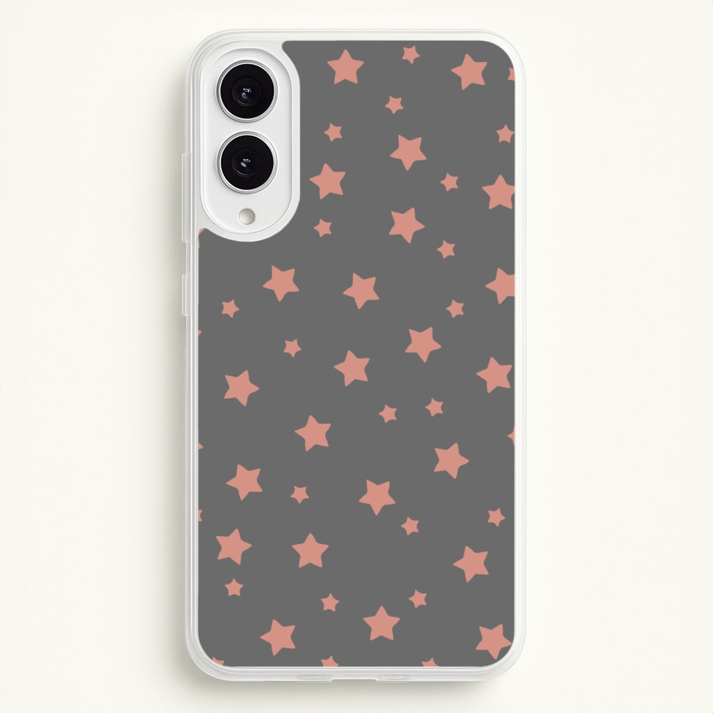 Rose Gold Star Pattern  -  Phone Case for Galaxy S25 Edge