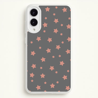 Rose Gold Star Pattern  -  Phone Case for Galaxy S25 Edge