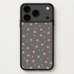Rose Gold Star Pattern Phone Case for iPhone 17 Pro Max
