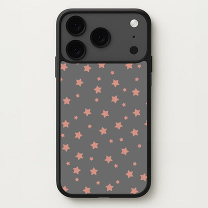 Rose Gold Star Pattern Phone Case for iPhone 17 Pro Max
