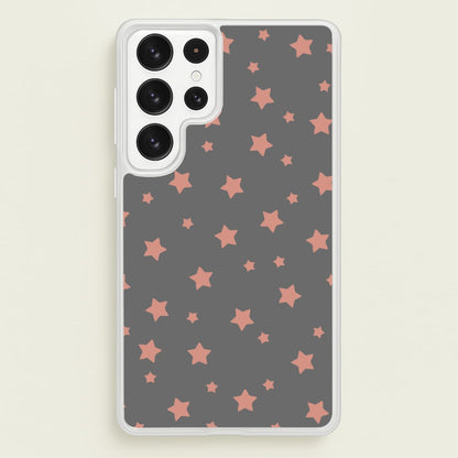 Rose Gold Star Pattern  -  Phone Case for Galaxy S23 Ultra