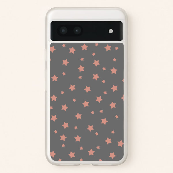 Rose Gold Star Pattern  -  Phone Case for Google Pixel 7a
