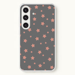 Rose Gold Star Pattern  -  Phone Case for Galaxy S24FE
