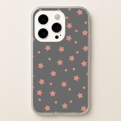 Rose Gold Star Pattern  -  Phone Case for iPhone 15 Pro
