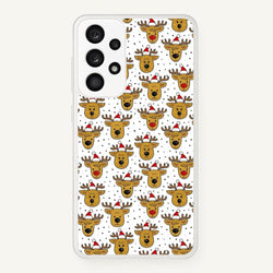 Reindeers In Santa Hats Pattern  -  Phone Case for Galaxy A53