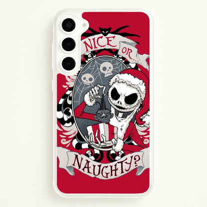 Nice Or Naughty - A Nightmare Before Christmas  -  Phone Case for Galaxy S23