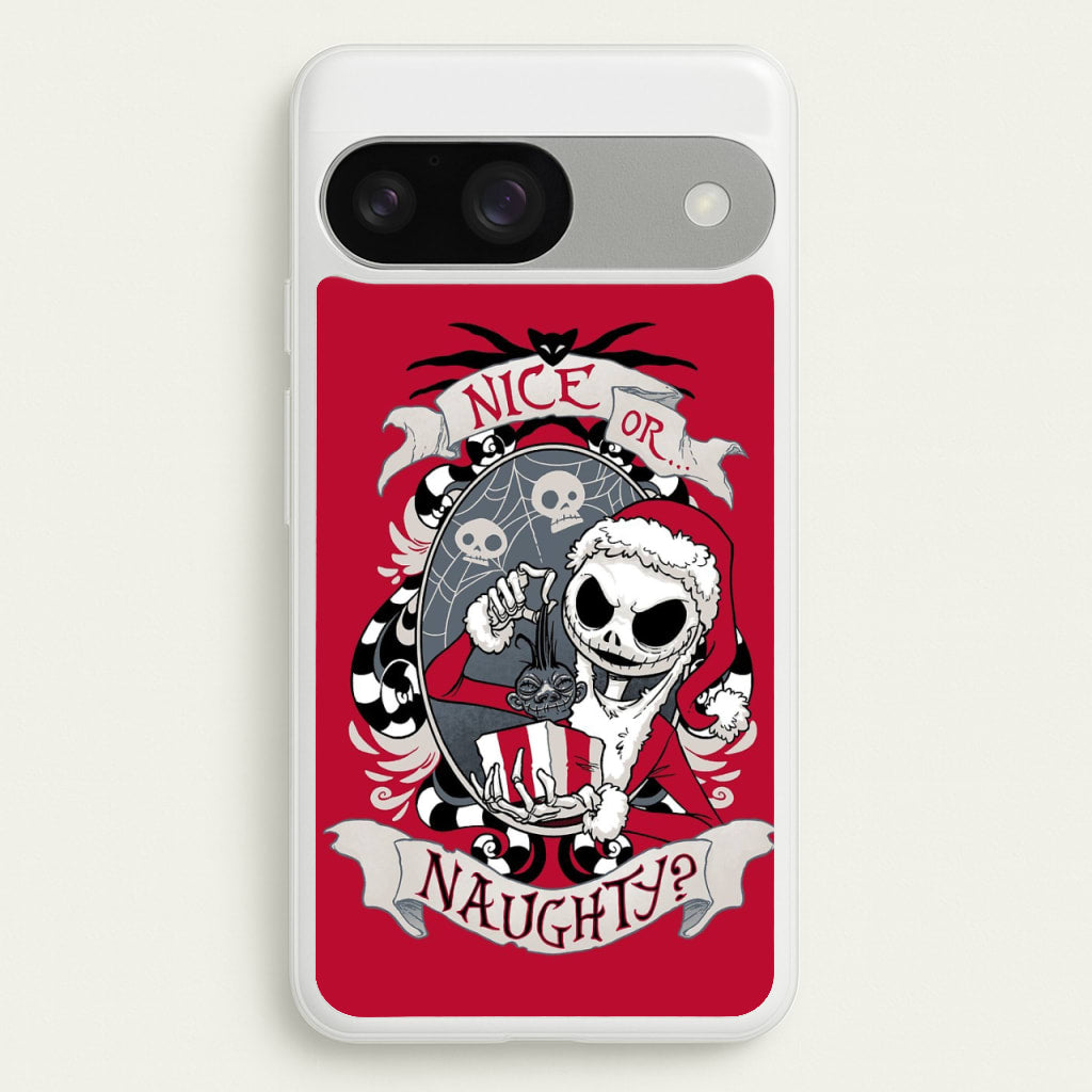Nice Or Naughty - A Nightmare Before Christmas  -  Phone Case for Google Pixel 9 / 9 Pro