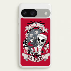 Nice Or Naughty - A Nightmare Before Christmas  -  Phone Case for Google Pixel 9 / 9 Pro