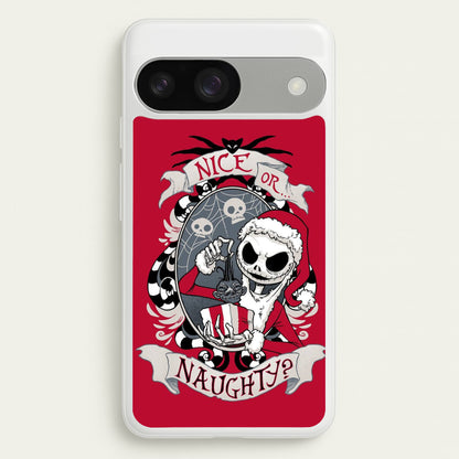 Nice Or Naughty - A Nightmare Before Christmas  -  Phone Case for Google Pixel 9 / 9 Pro