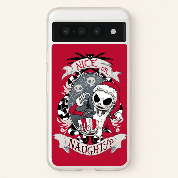 Nice Or Naughty - A Nightmare Before Christmas  -  Phone Case for Google Pixel 7 Pro