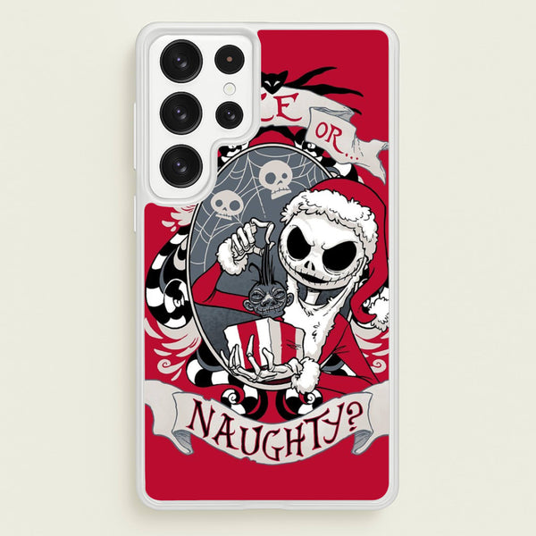 Nice Or Naughty - A Nightmare Before Christmas  -  Phone Case for Galaxy S23 Ultra