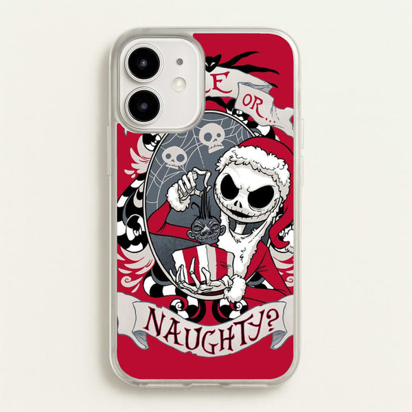 Nice Or Naughty - A Nightmare Before Christmas  -  Phone Case for iPhone 12 / 12 Pro