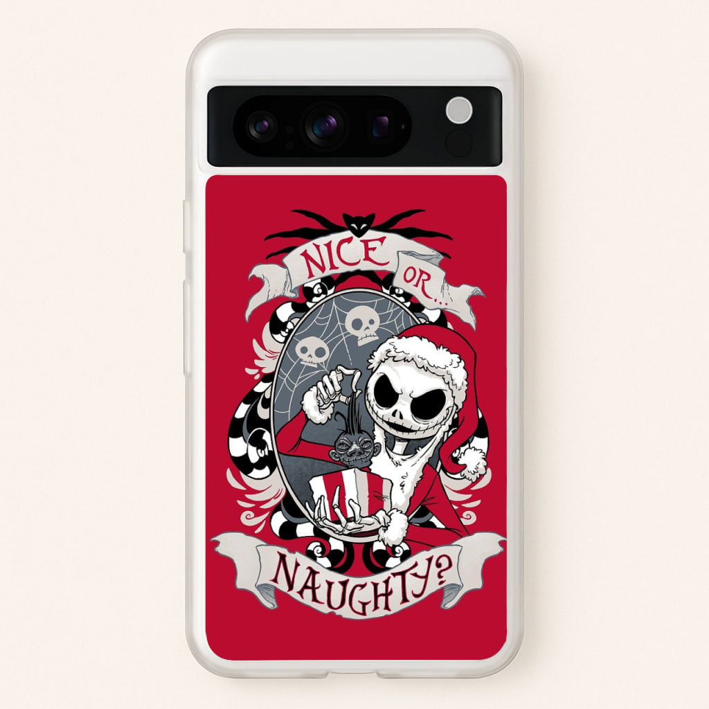 Nice Or Naughty - A Nightmare Before Christmas  -  Phone Case for Google Pixel 8 Pro