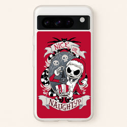 Nice Or Naughty - A Nightmare Before Christmas  -  Phone Case for Google Pixel 8 Pro