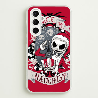 Nice Or Naughty - A Nightmare Before Christmas  -  Phone Case for Galaxy A16