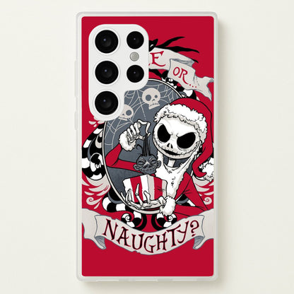 Nice Or Naughty - A Nightmare Before Christmas  -  Phone Case for Galaxy S24 Ultra