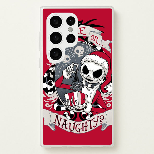 Nice Or Naughty - A Nightmare Before Christmas  -  Phone Case for Galaxy S24 Ultra