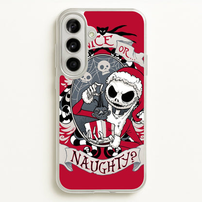 Nice Or Naughty - A Nightmare Before Christmas  -  Phone Case for Galaxy A56
