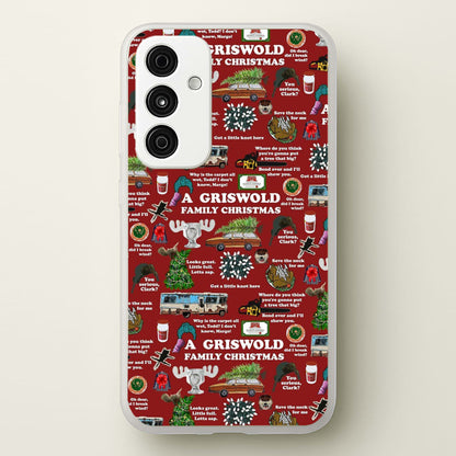 Christmas Holiday Collage  -  Phone Case for Galaxy A35