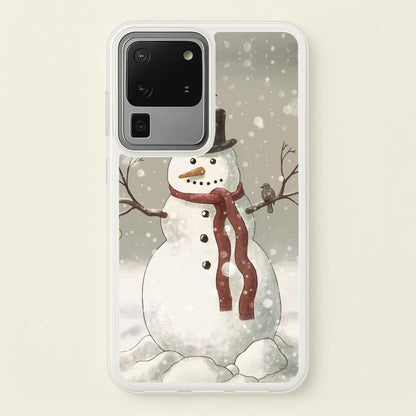 Christmas Snowman Drawing  -  Phone Case for Galaxy S20 Ultra
