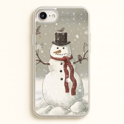 Christmas Snowman Drawing  -  Phone Case for iPhone 6 / 7 / 8 / SE