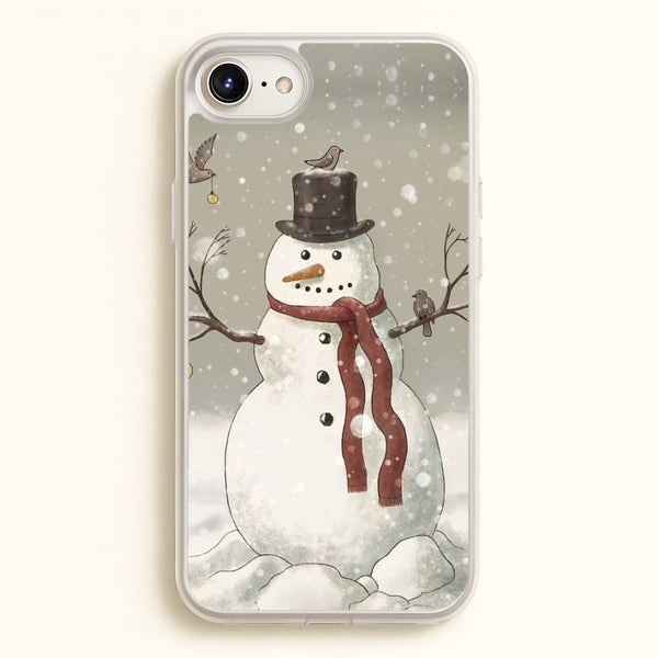 Christmas Snowman Drawing  -  Phone Case for iPhone 6 / 7 / 8 / SE